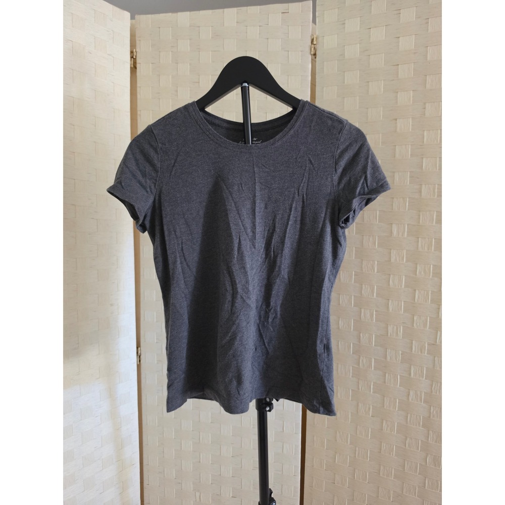 Banana Republic Timeless Tee Charcoal Gray Cotton Modal Crewneck T-Shirt Small
